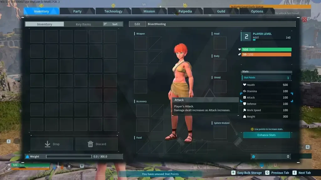 Palworld Attack Stat