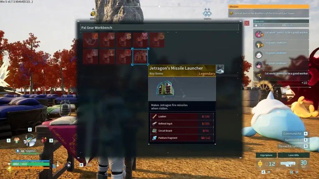 Palworld Circuit Board Crafting Recipe