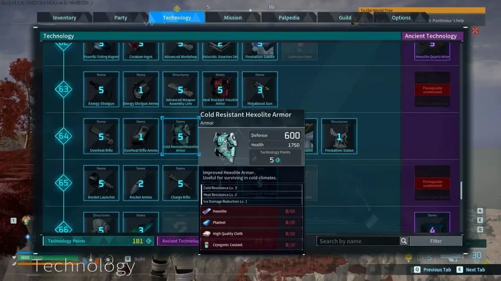 Palworld Cryogenic Coolant Crafting Recipe