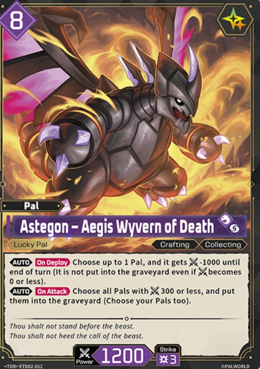 Palworld Astegon Aegis Wyvern of Death
