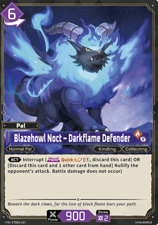 Palworld Blazehowl Darkflame Defender