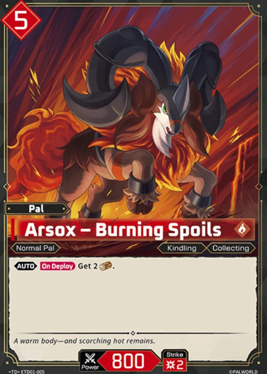 Palworld Arsox Burning Spoils