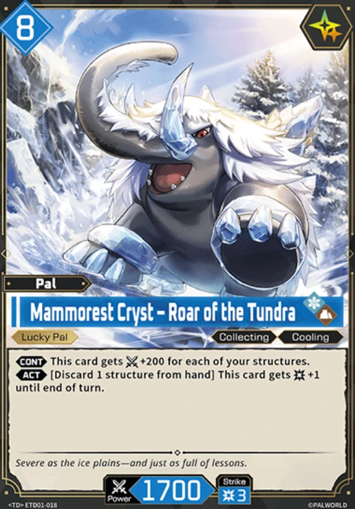 Palworld Mammorest Cryst Roar of the Tundra