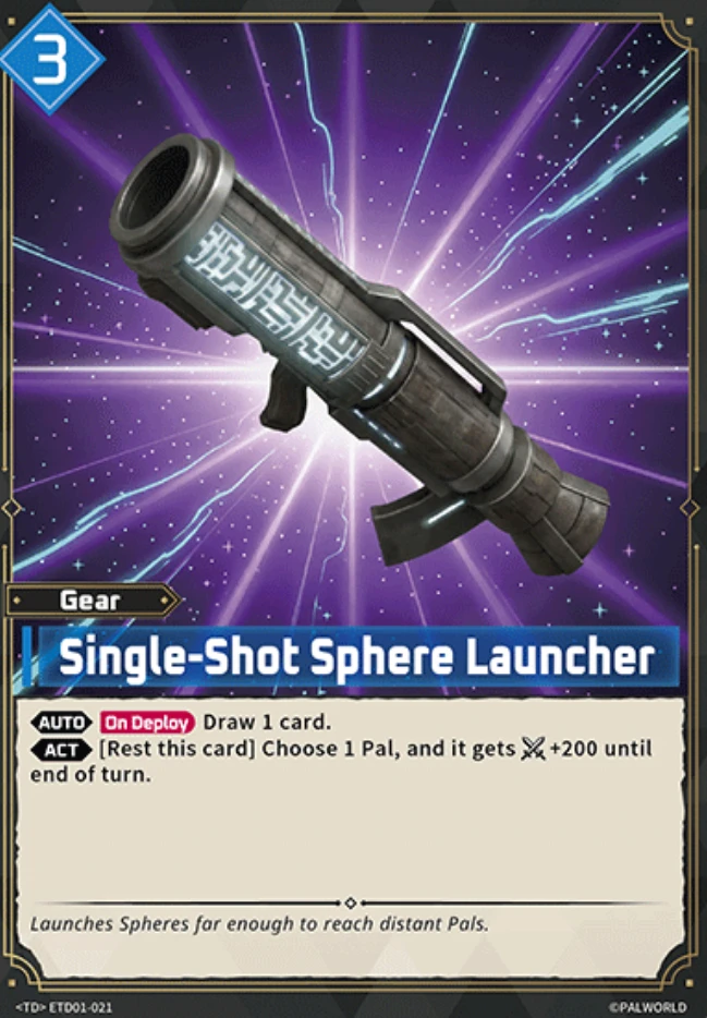 Palworld Single Shot Sphere Launcher