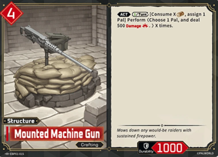 Palworld Mounted Machine Gun