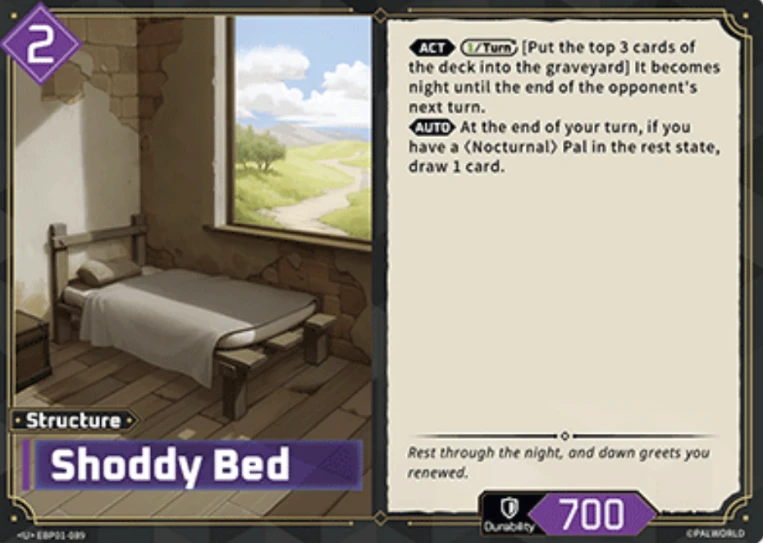Palworld Shoddy Bed