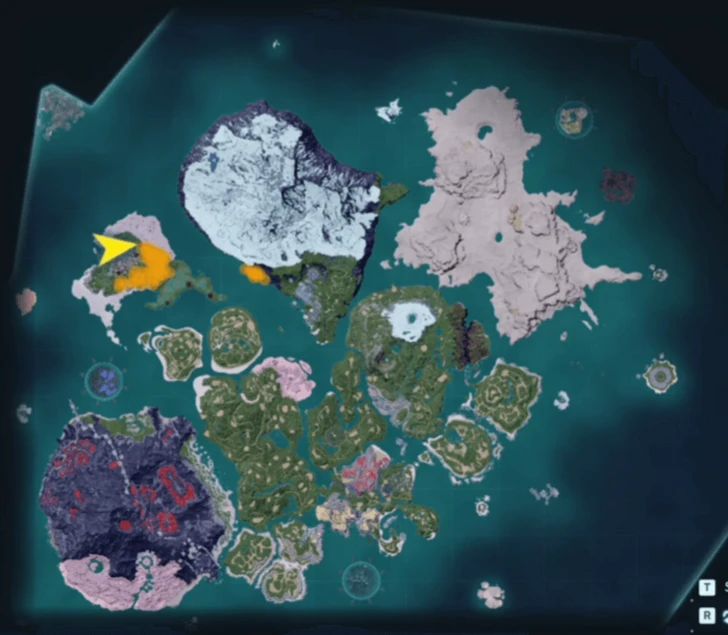 Palworld Quivern Botan Location