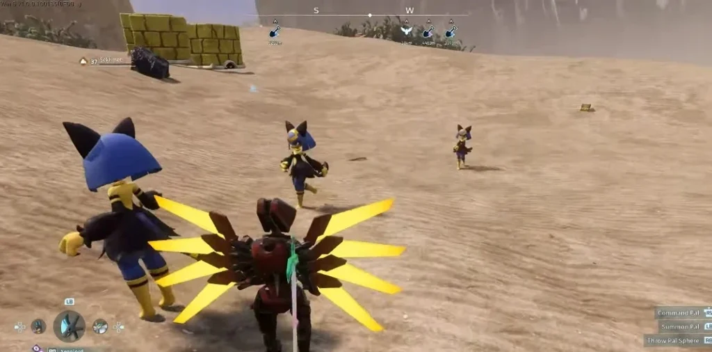 Palworld Sekhmet in the Desert screenshot