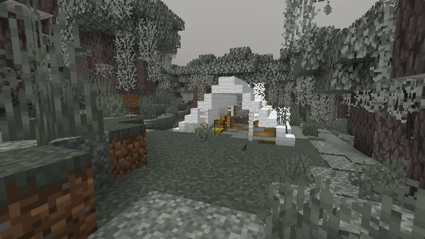 Minecraft Pale Garden Abandoned Camp Screenshot