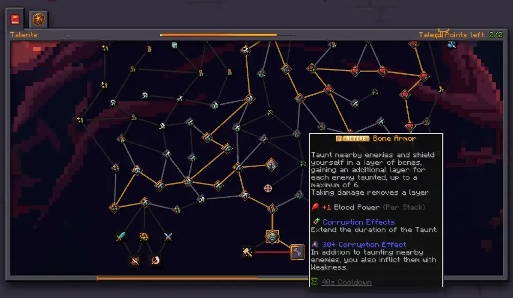 Minecraft Prominence II Talent Tree Screenshot