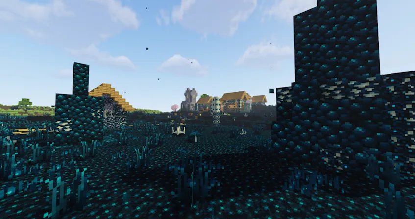 Minecraft Sculk Horde Mod Sculk Screenshot