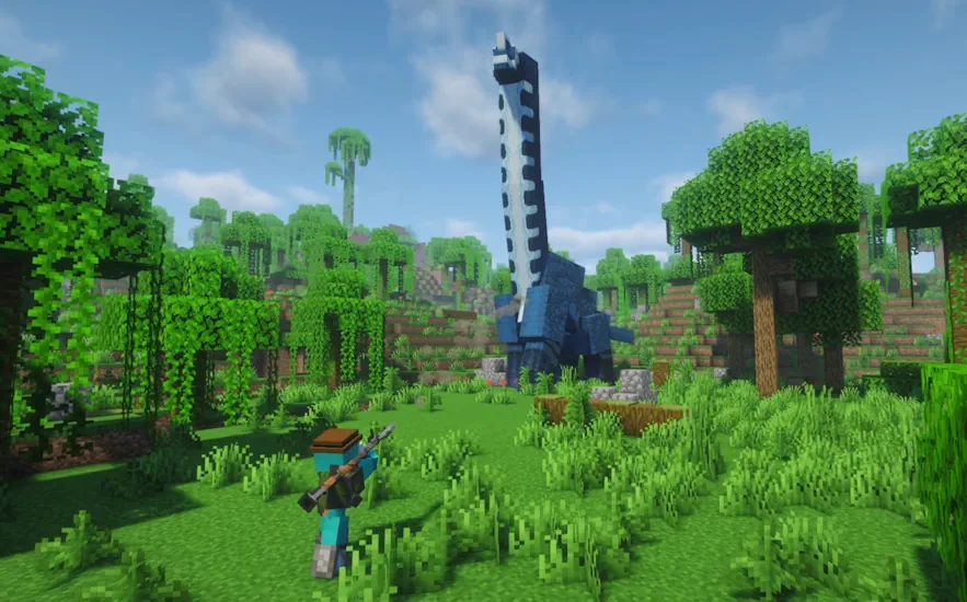 Minecraft Prehistoric World 2 Rocket Launcher Screenshot