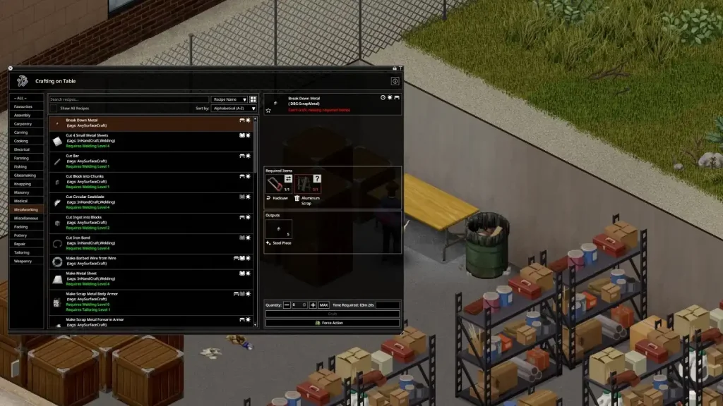 Project Zomboid Welding.