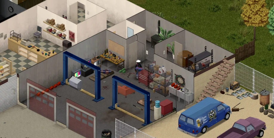 Project Zomboid Echo Creek Garage screenshot