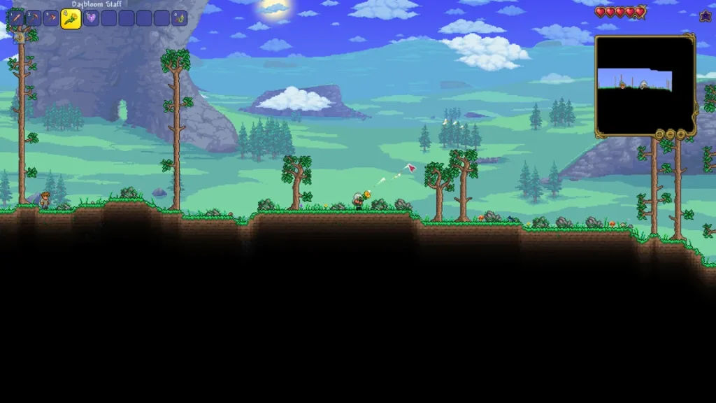 Terraria Daybloom Staff Use