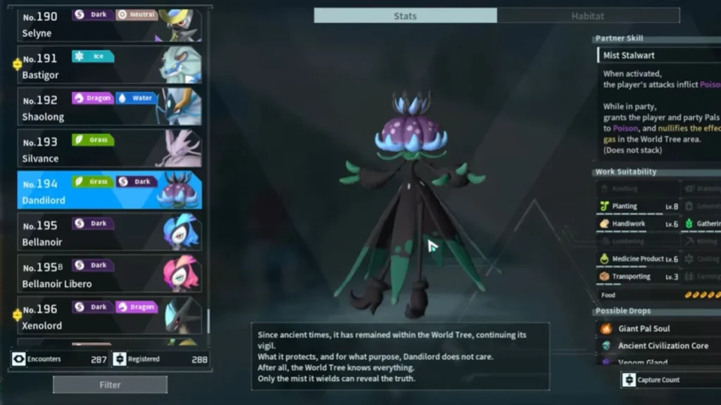 Palworld Dandilord Paldeck screenshot