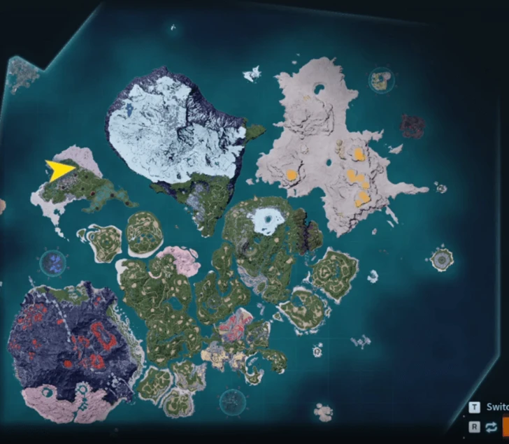 Palworld Suzaku Location screenshot