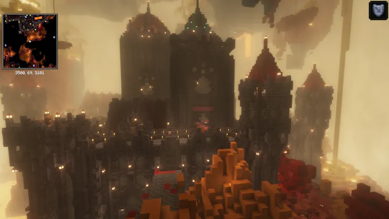 Minecraft CFMRPG Modpack Screenshot: Nether Castle
