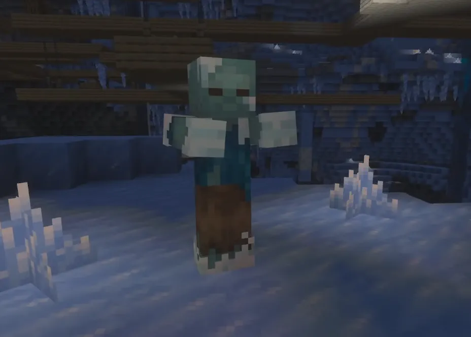 Minecraft Frozen Zombie Screenshot