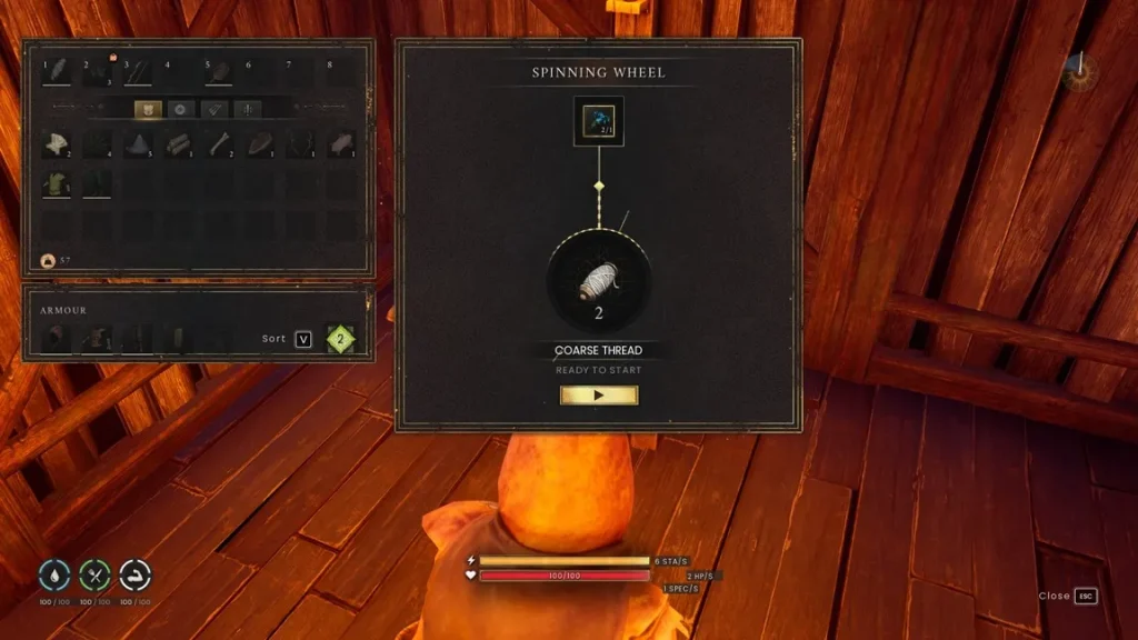 RuneScape Dragonwilds Coarse Thead Craft