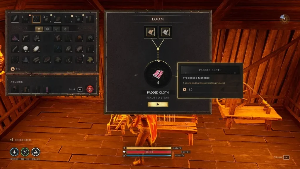 RuneScape Dragonwilds Padded Cloth