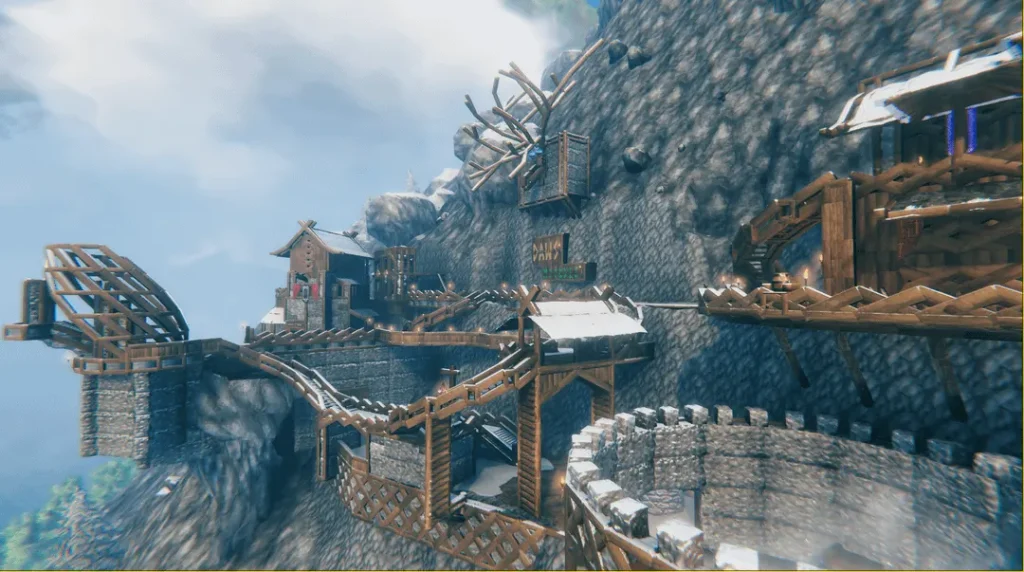 Valheim Mountain Base Build