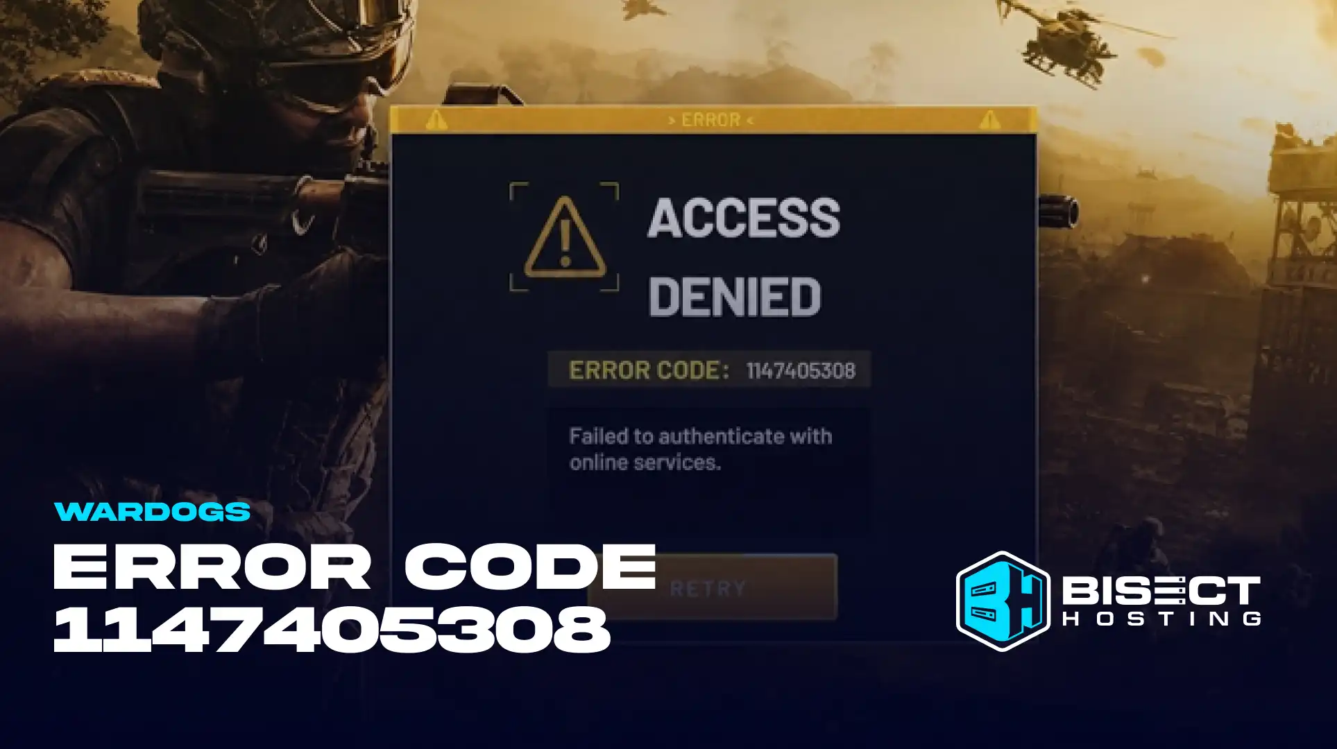 WARDOGS Error Code 1147405308 Failed to Authenticate With Online Services: What it Means & How to Fix