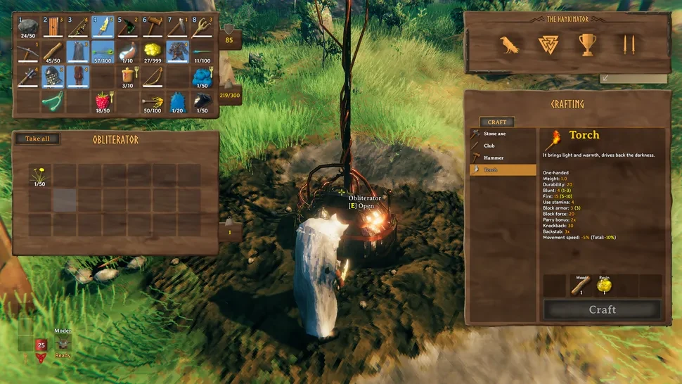 Valheim Obliterator Menu screenshot