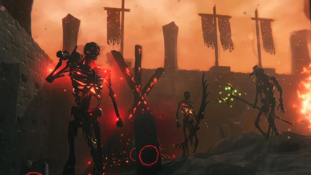 Valheim Ashlands skeletons screenshot