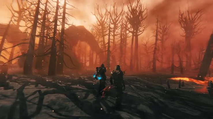 Valheim Ashlands foliage