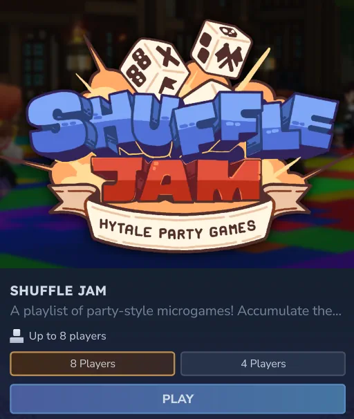 Hytale Shuffle Jam Minigame Logo