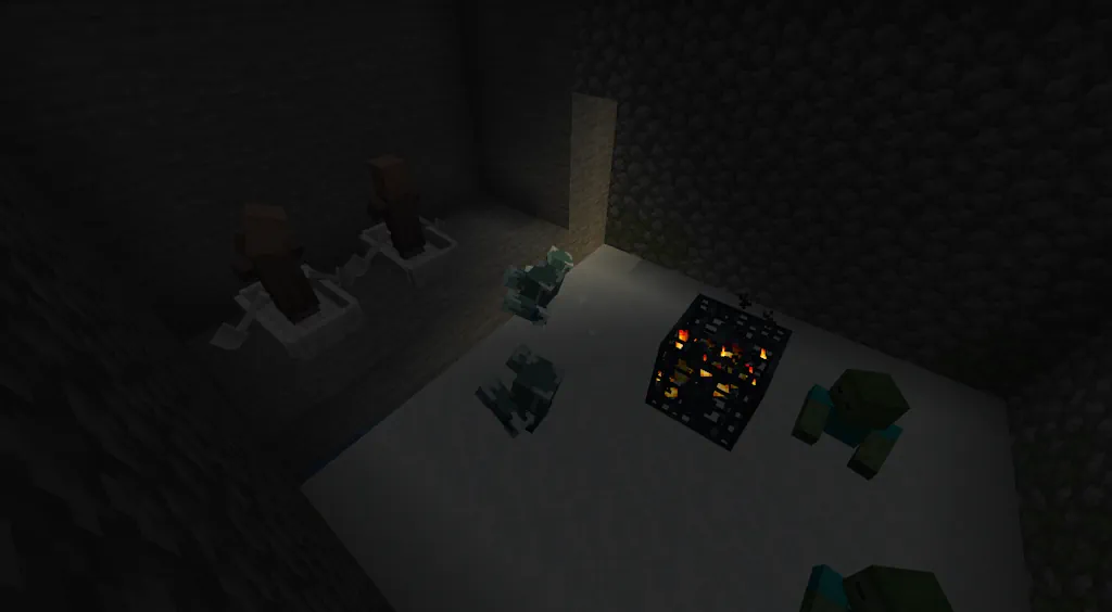 Minecraft Frostbite Zombie Farm Screenshot