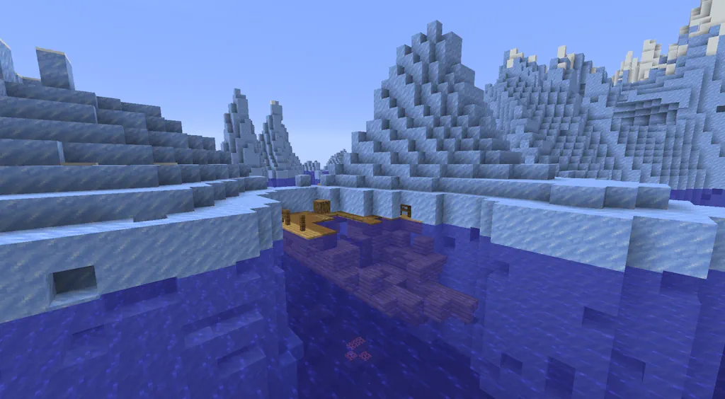 Minecraft Frozen Shipwreck Screenshot