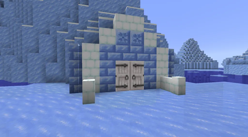 Packed Ice Bricks & Snow Bricks Build Entrance Screenshot