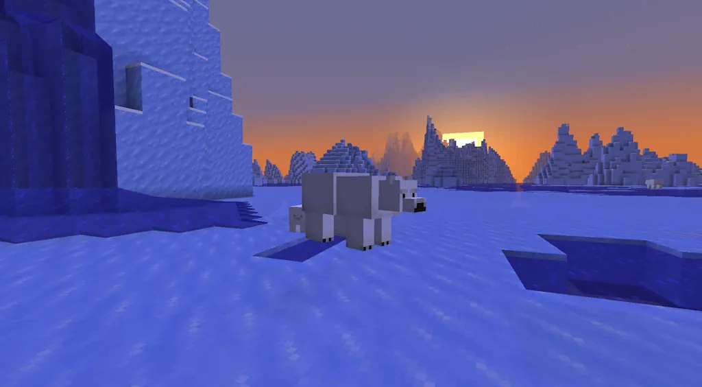 Minecraft Polar Bear & Cub Screenshot
