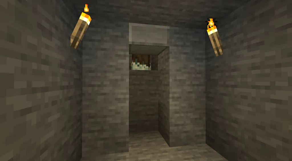 Minecraft Frostbite Zombie Farm Loot Room Screenshot