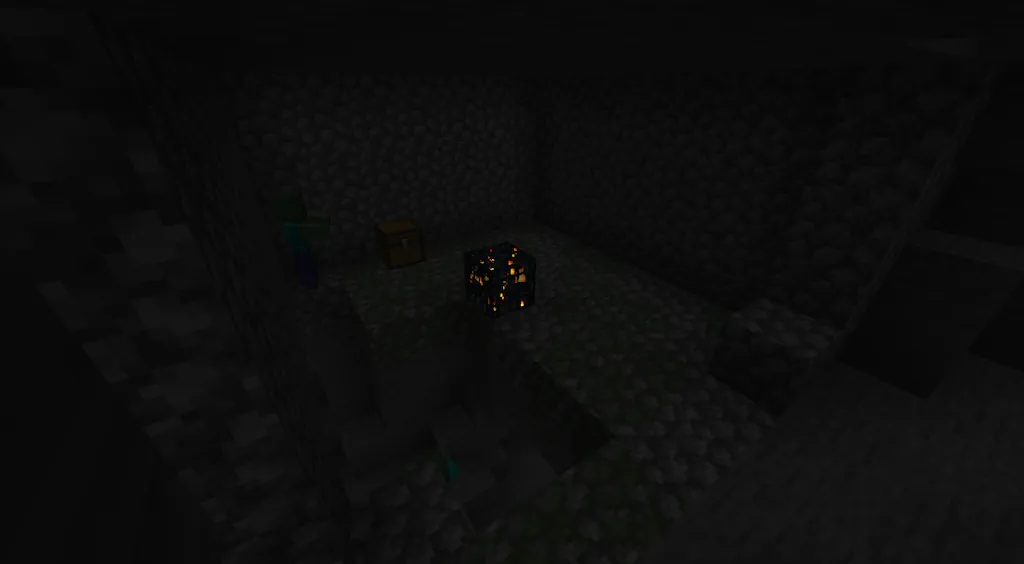 Minecraft Monster Room Zombie Spawner