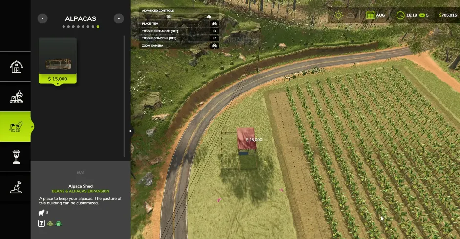 Farming Simulator 25 Alpaca Shed