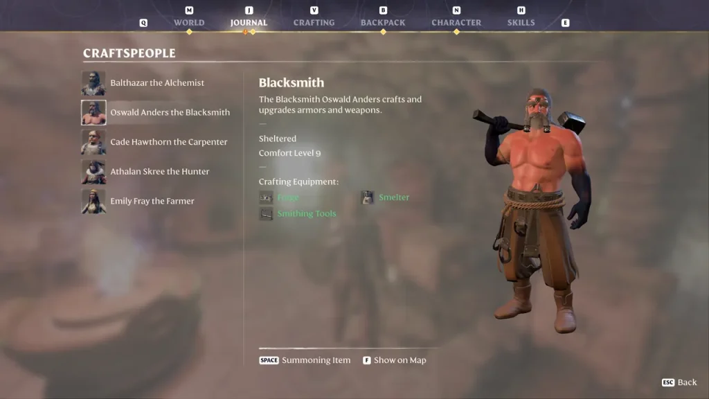 Enshrouded Blacksmith screenshot