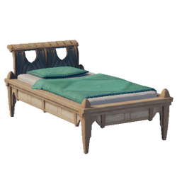 Enshrouded Palm Wood Bed