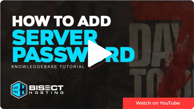 Setting the Server Password for Project Zomboid