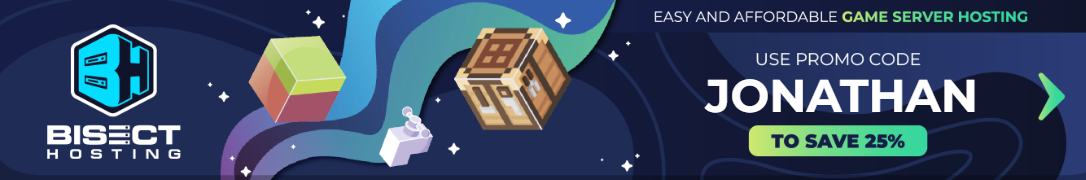 25% OFF on BisectHosting with Promo code "JONATHAN"