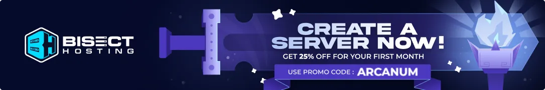 BisectHosting - Use code ARCANUM