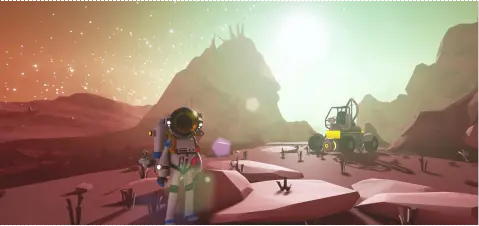 an astroneer and their buggy