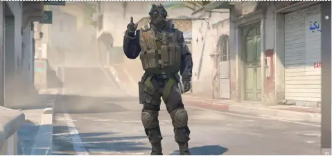 counter strike character giving a thumbs-up