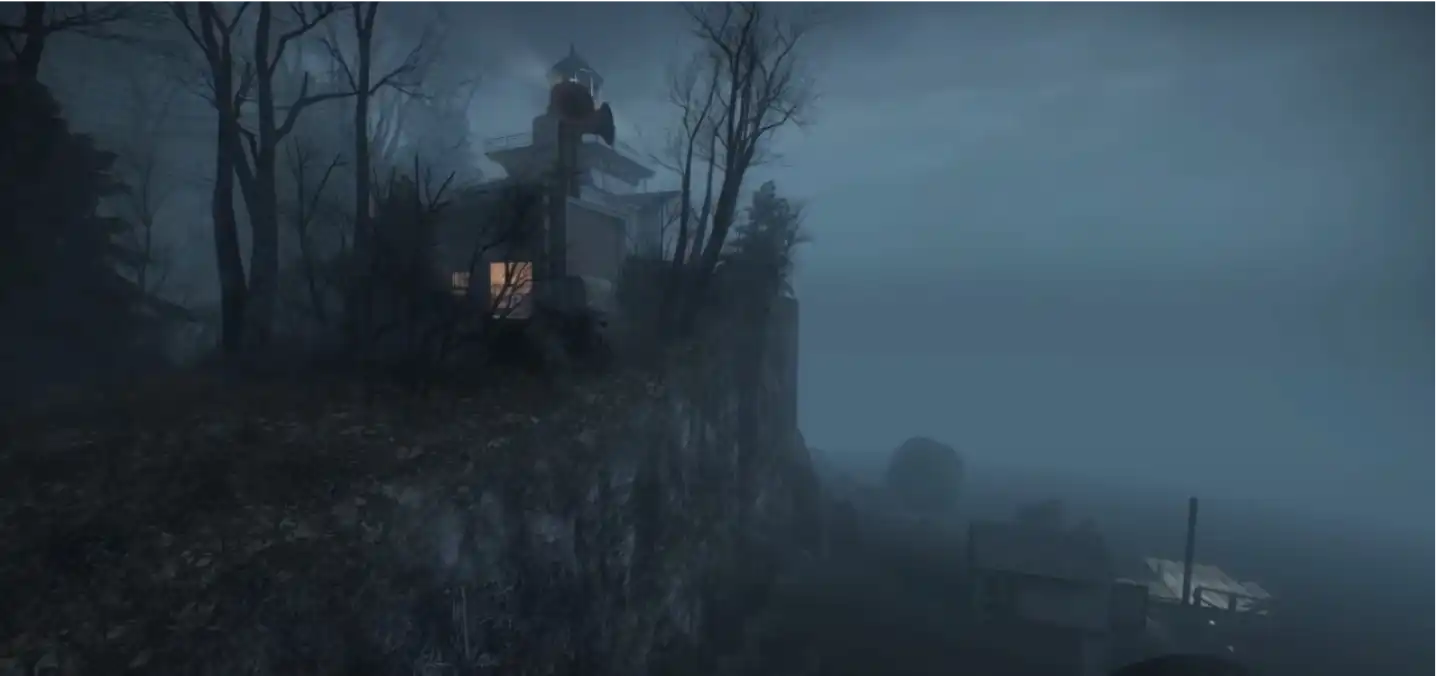 spooky l4d2 house hidden within fog